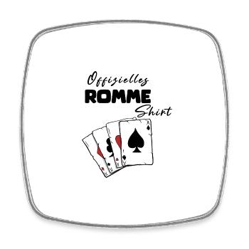 Rummy Official Shirt - Square fridge magnet - white - Front