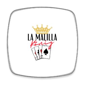 La Malilla King - Square fridge magnet - white - Front