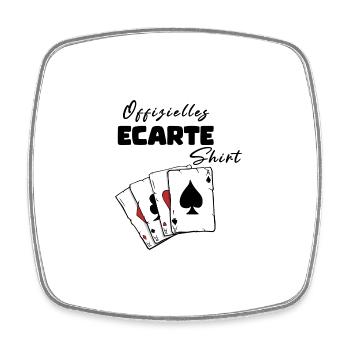 Chemise officielle Ecarte - Magnet carré - blanc - Devant
