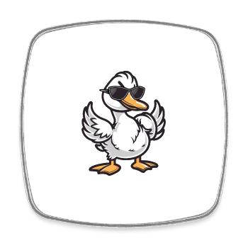 Goose Cool Animal - Square fridge magnet - white - Front