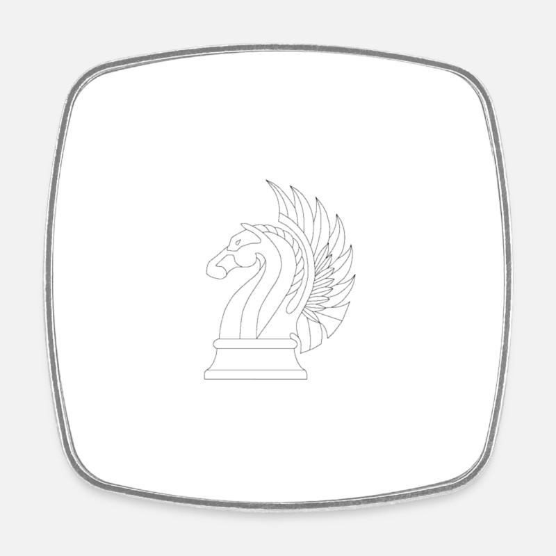 Pegasus Jäger 31 - Viereckiger Kühlschrankmagnet - Weiß