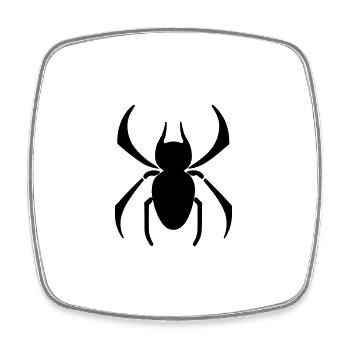 spider - Square fridge magnet - white - Front