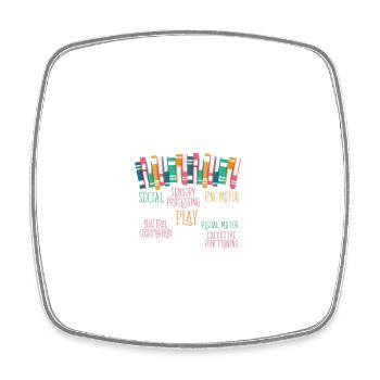 occupatio Occupational Therapist OT Day Physical T - Square fridge magnet - white - Front