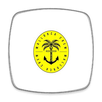 Mallorca Crew Anker Palme - Viereckiger Kühlschrankmagnet - Weiß - Vorne