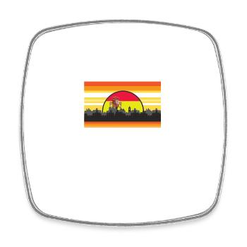 Im Tired of Waking Up and Not Being In Spain - Square fridge magnet - white - Front