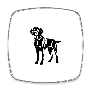 Labrador Dog - Square fridge magnet - white - Front