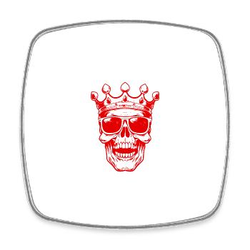 Fête de la couronne du crâne - Magnet carré - blanc - Devant