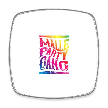 Malle Party Gang Team Mallorca - Viereckiger Kühlschrankmagnet - Weiß - Vorne