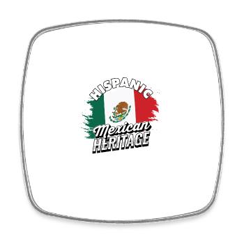 Fierté du patrimoine hispano-mexicain - Mexique - Magnet carré - blanc - Devant