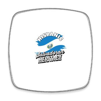 Hispanic Salvadoran Heritage Pride El Salvador - Square fridge magnet - white - Front