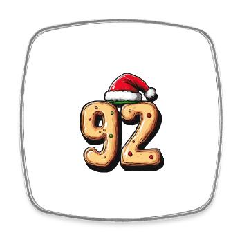 92 Number Christmas - Square fridge magnet - white - Front
