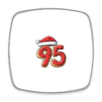 95 Number Christmas - Square fridge magnet - white - Front