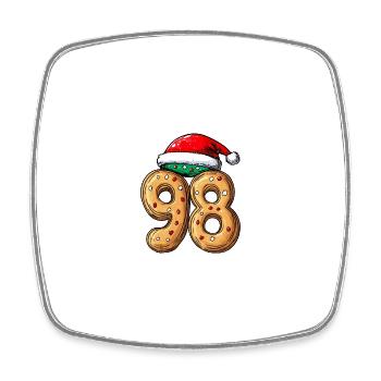 98 Number Christmas - Square fridge magnet - white - Front