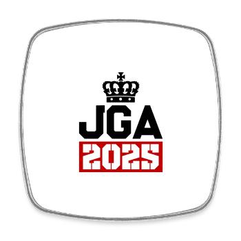 Jga 2025 Bachelor Party - Square fridge magnet - white - Front