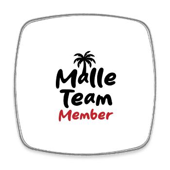 Malle Team Member Mallorca - Square fridge magnet - white - Front