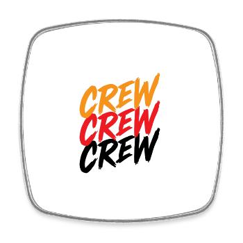 crew - Square fridge magnet - white - Front