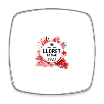 Lloret De Mar 2025 Bunt - Viereckiger Kühlschrankmagnet - Weiß - Vorne