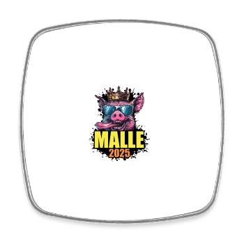 Malle 2025 Pig - Square fridge magnet - white - Front