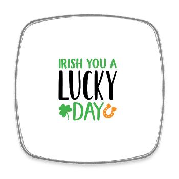Design Irish you a lucky day - Magnet carré - blanc - Devant