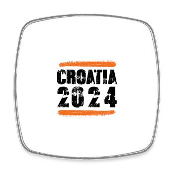 Croatia 2024 Team - Square fridge magnet - white - Front