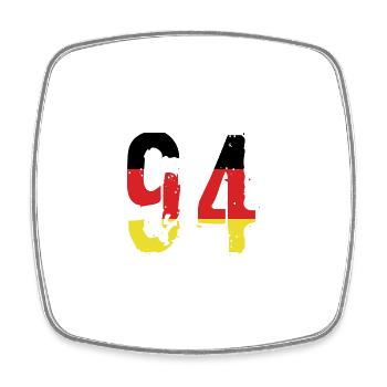 Maillot 94 Numéro Allemagne - Magnet carré - blanc - Devant