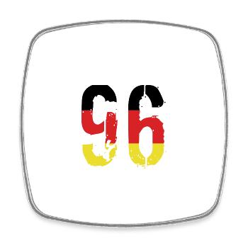 Maillot 96 Numéro Allemagne - Magnet carré - blanc - Devant