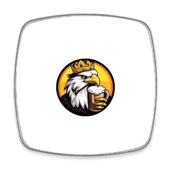 Bande dessinée Eagle Beer - Magnet carré - blanc - Devant