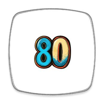 Bande dessinée de 80 numéros - Magnet carré - blanc - Devant