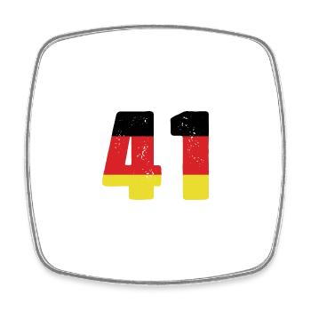 41 Numéro Jersey Allemagne - Magnet carré - blanc - Devant