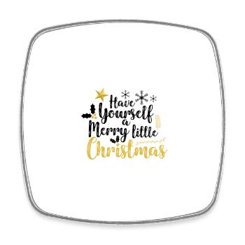 HAVE YOURSELF A MERRY LITTLE CHRISTMAS - Square fridge magnet - white - Front