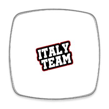 Italy Team - Square fridge magnet - white - Front