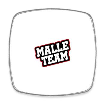 L’équipe Malle - Magnet carré - blanc - Devant