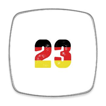 23 Numéro Jersey Allemagne - Magnet carré - blanc - Devant
