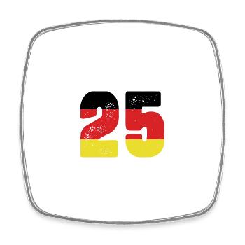 25 Number Jersey Germany - Square fridge magnet - white - Front