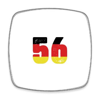 56 Numéro Jersey Allemagne - Magnet carré - blanc - Devant