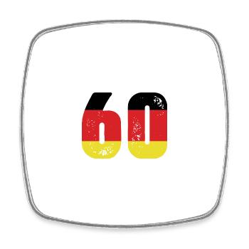 60 Numéro Jersey Allemagne - Magnet carré - blanc - Devant