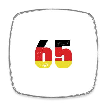 65 Number Jersey Germany - Square fridge magnet - white - Front