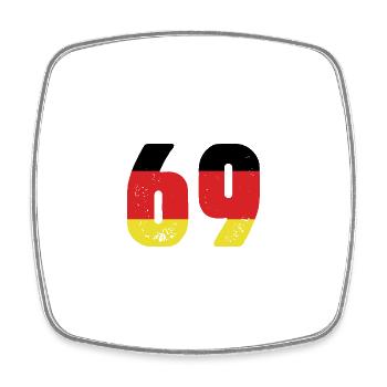 69 Number Jersey Germany - Square fridge magnet - white - Front