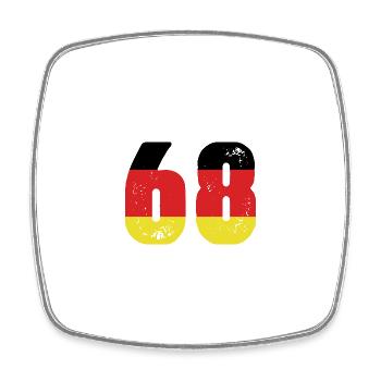 68 Numéro Jersey Allemagne - Magnet carré - blanc - Devant
