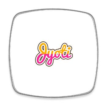 Jyoti designstyle smoothie o removebg preview - Square fridge magnet - white - Front