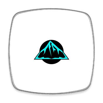 Mountains icon - Square fridge magnet - white - Front