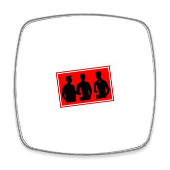 Junggesellen Party Gruppe Urlaub Jga - Viereckiger Kühlschrankmagnet - Weiß - Vorne