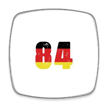 84 Numéro Jersey Allemagne - Magnet carré - blanc - Devant