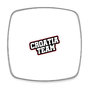 Croatia Team - Square fridge magnet - white - Front