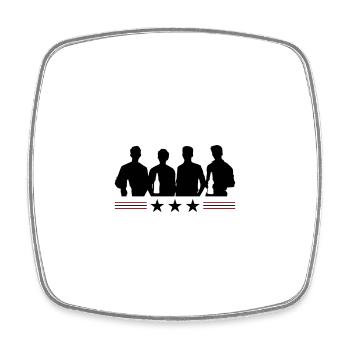 Bachelor Party Team Celebrating Bachelor Party - Square fridge magnet - white - Front
