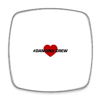 Dancing Crew Heart - Square fridge magnet - white - Front