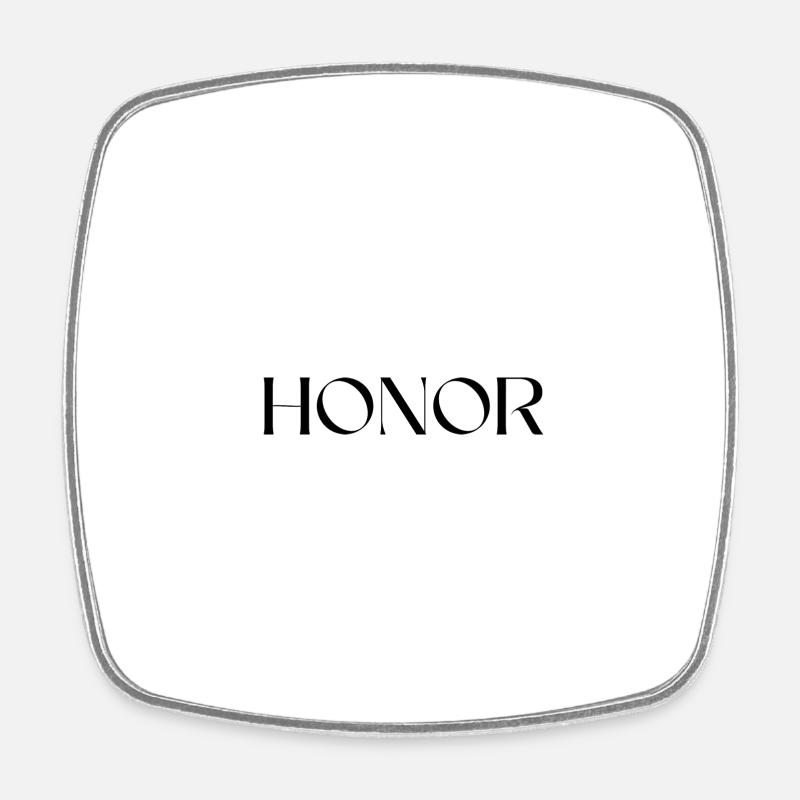 Honor - Magnet carré - blanc