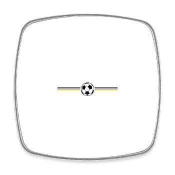 Soccer Championship Germany - Square fridge magnet - white - Front