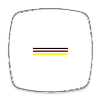 L’équipe Germany Line Germany - Magnet carré - blanc - Devant