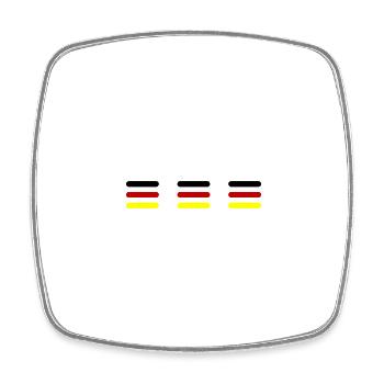L’équipe Germany Line Germany - Magnet carré - blanc - Devant